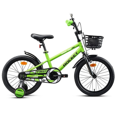 Велосипед двухколёсный 18 Rocket First 18.FIRST.GN.26 зелёный 01